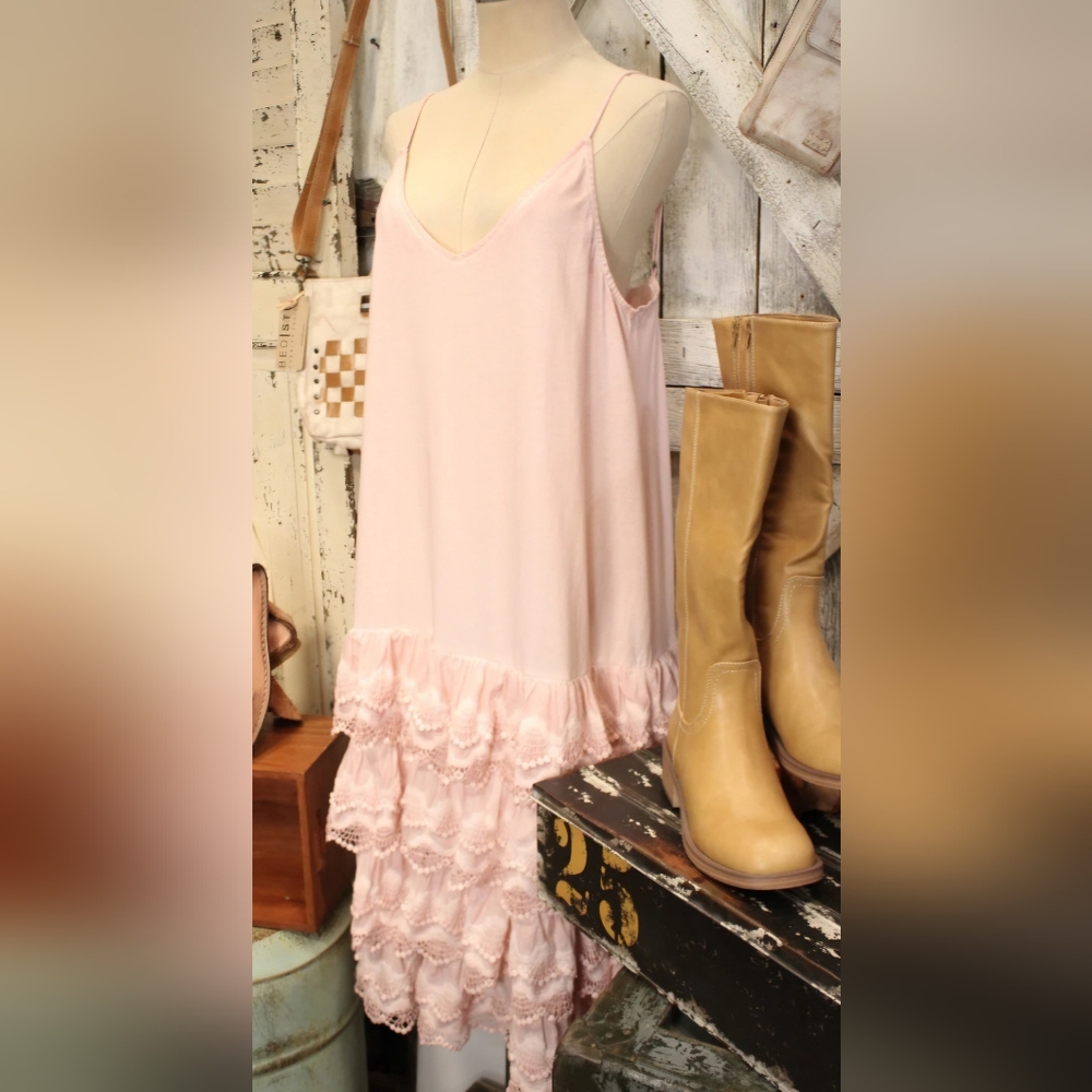 A Rare Bird Ruffle Slip Dress 🩷